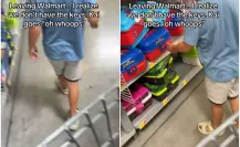 ¿Y las llaves? Hijo le juega broma a mamá en supermercado (VIDEO)