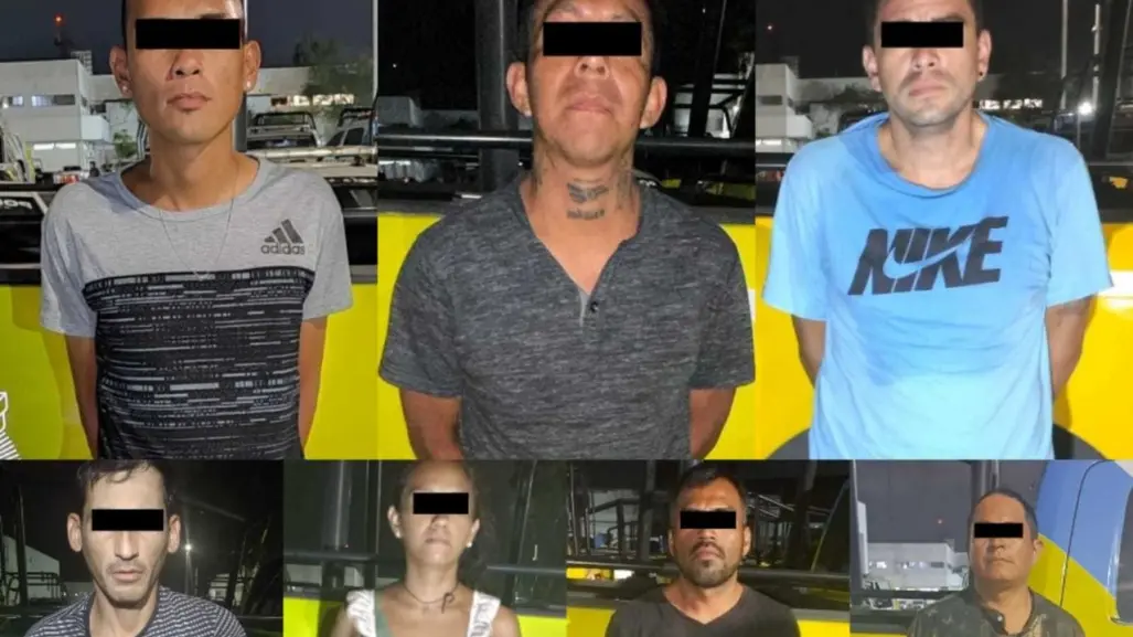 Detienen a siete con droga en Monterrey