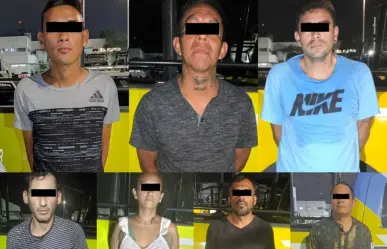 Detienen a siete con droga en Monterrey