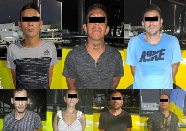 Detienen a siete con droga en Monterrey