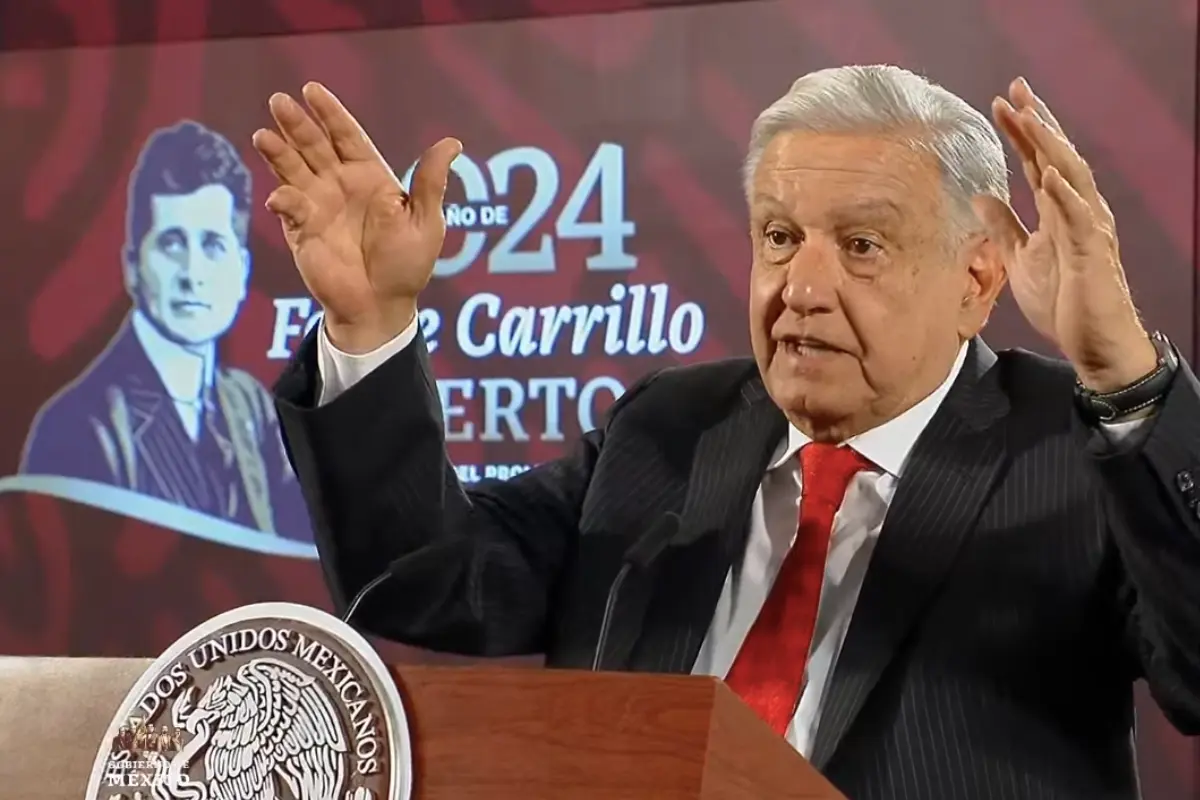 El presidente AMLO en conferencia del 18 de junio de 2024. Captura de pantalla / YouTube