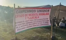 Más de 30 horas bloquean el Arco Norte campesinos de Edomex e Hidalgo (VIDEO)