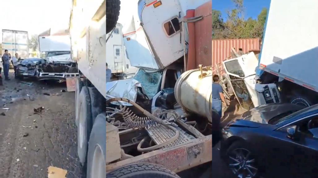 #VIDEO: Aparatoso accidente en la autopista México-Querétaro