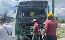 Choque entre camiones deja varios lesionados en Escobedo