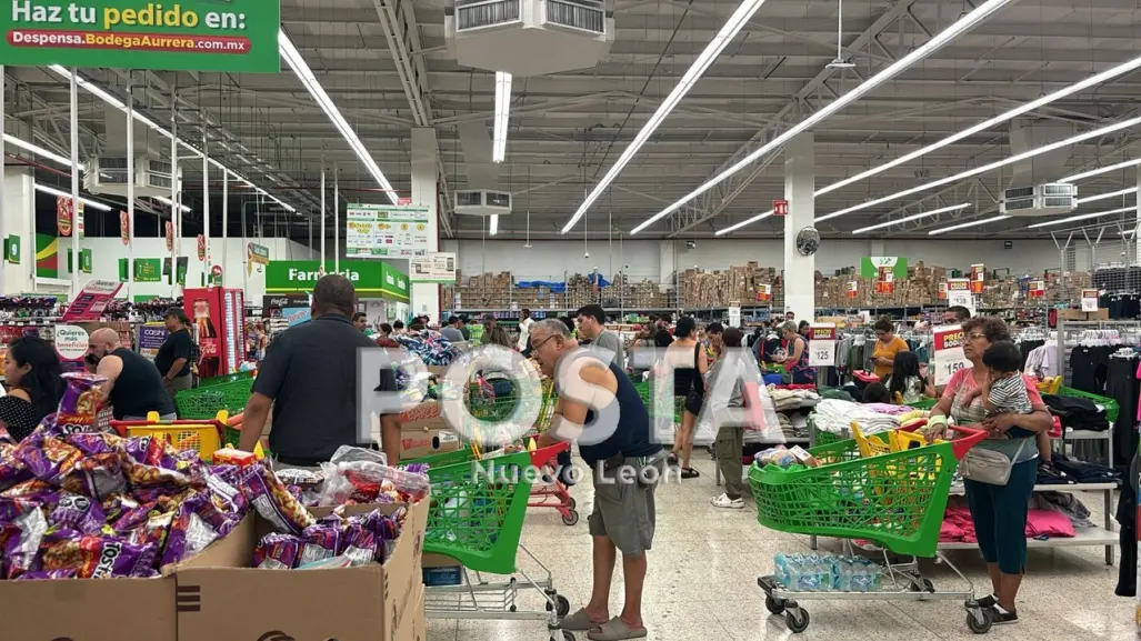 Compras de pánico en Nuevo León, Coahuila y Tamaulipas por Ciclón Uno