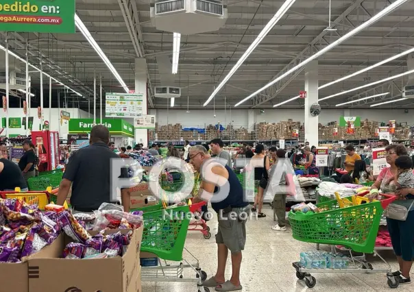 Compras de pánico en Nuevo León, Coahuila y Tamaulipas por Ciclón Uno