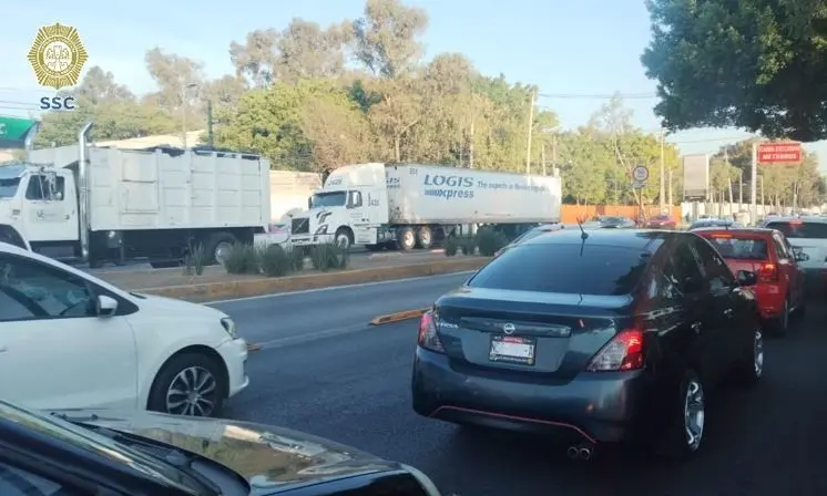 Eje 1 Norte hacia Circuito Interior. Foto: @OVIALCDMX