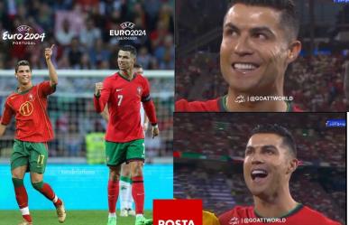 La emoción de Cristiano Ronaldo al cantar el himno de Portugal en la Eurocopa