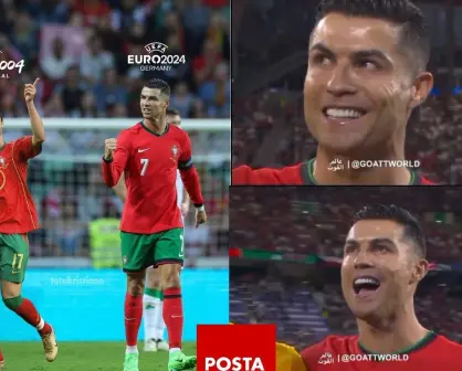 La emoción de Cristiano Ronaldo al cantar el himno de Portugal en la Eurocopa