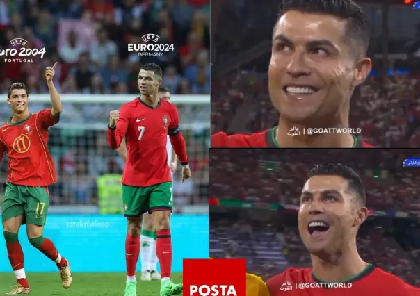 La emoción de Cristiano Ronaldo al cantar el himno de Portugal en la Eurocopa