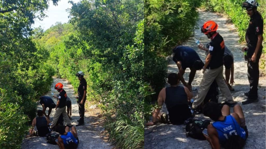 Rescate de jóvenes en Teleférico del Cerro de la Silla; PC Guadalupe