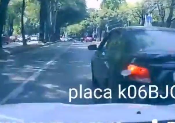 #VIDEO: Montachoques frustrado por automovilista en Tlalpan