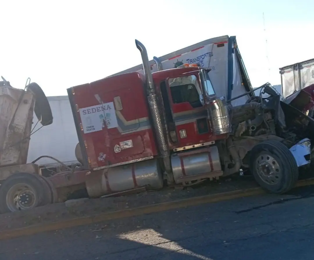 El saldo del accidente fueron dos personas lesionadas. Imagen: Cortesía.