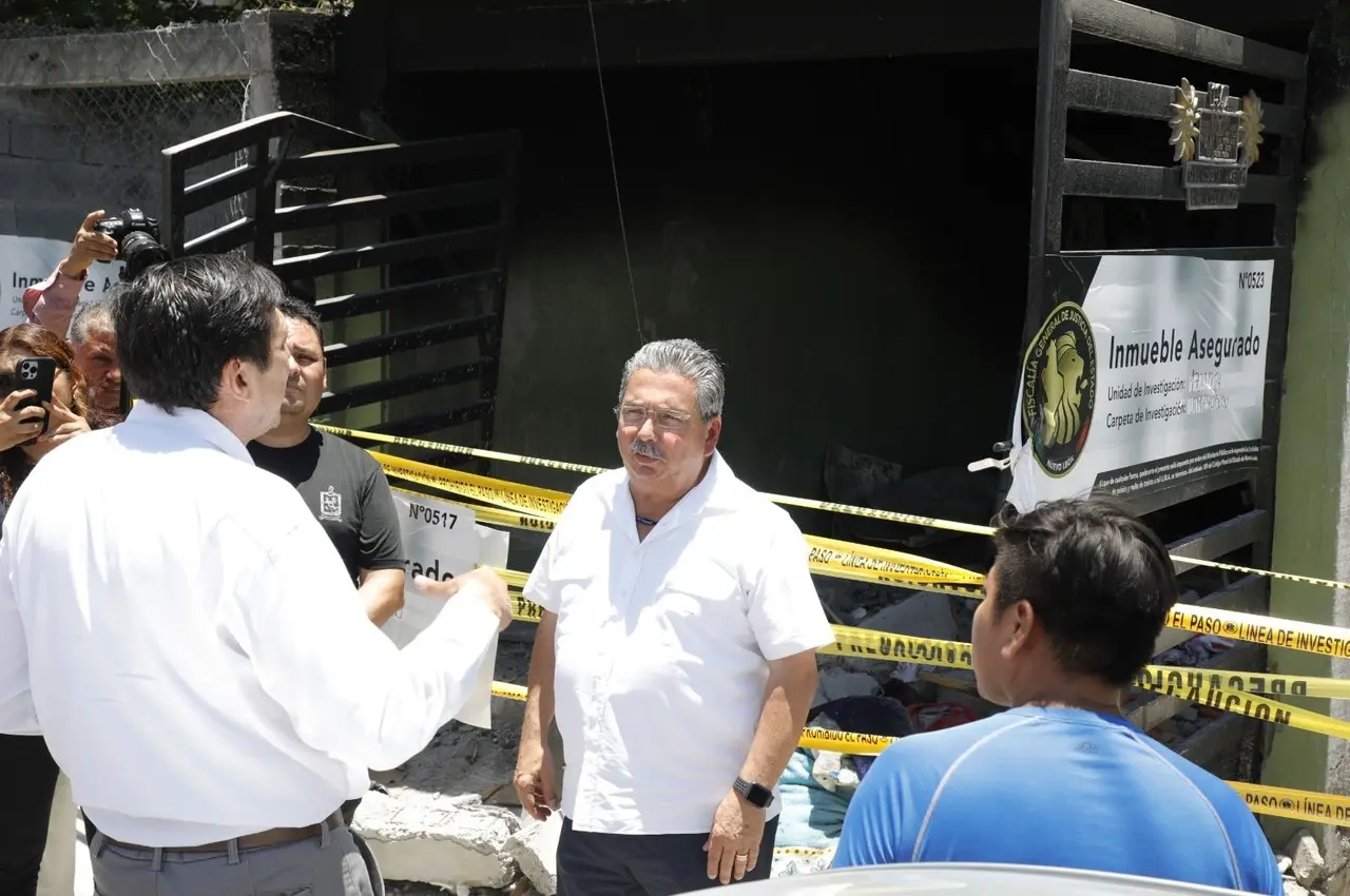 Escobedo y INFONAVIT buscan brindar apoyo a las familias afectadas por la explosión en la Colonia San Marcos. Foto. Municipio de Escobedo