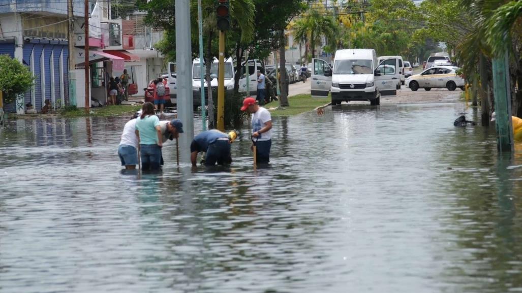 Se extienden las fuertes lluvias en Quintana Roo