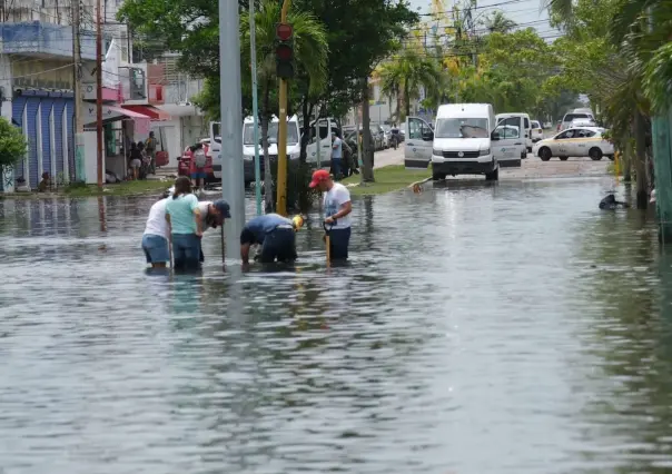 Se extienden las fuertes lluvias en Quintana Roo