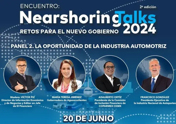 COPARMEX invita a Encuentro Nearshoring Talks 2024:Retos para el nuevo gobierno