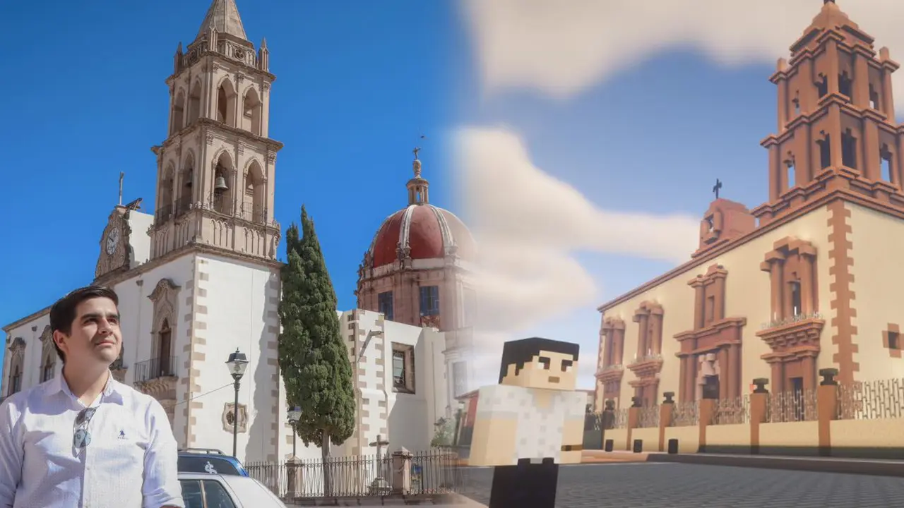 Recrean el Centro Histórico de Durango en Minecraft