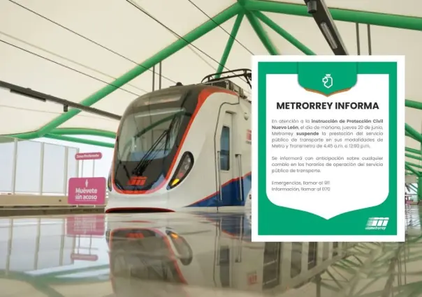 Suspenden Metro, Transmetro y labores para evitar cualquier riesgo por lluvias