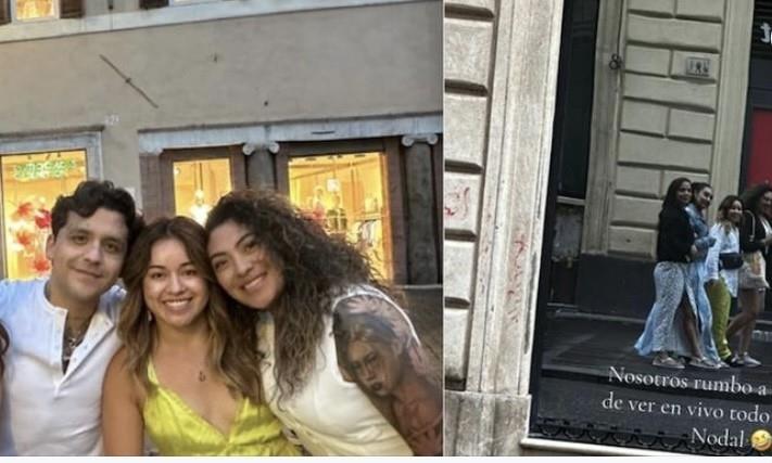 Fanática mexicana relata encuentro con Nodal y Ángela en Roma (VIDEO)