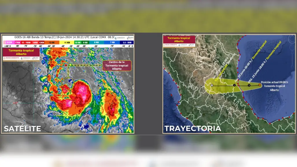 Potencial ciclón evoluciona a tormenta tropical Alberto en el Golfo de México