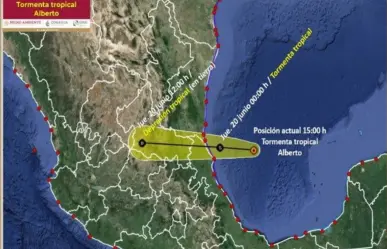 Tormenta Tropical Alberto está a 210 km de impactar Veracruz y Tamaulipas
