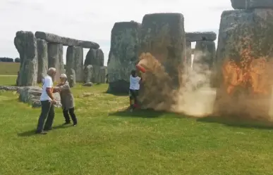 Dos detenidos por vandalizar Stonehenge en protesta por combustibles fósiles