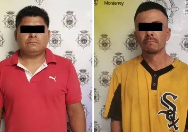 Arrestan a dos por tráfico de drogas y homicidio en Monterrey