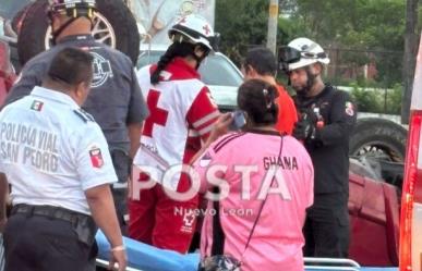 Choque múltiple deja dos lesionados en San Pedro