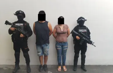 Captura Fuerza Civil a pareja con droga en Apodaca