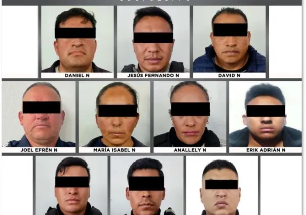 Edomex: Detienen a 10 policías involucrados en red criminal