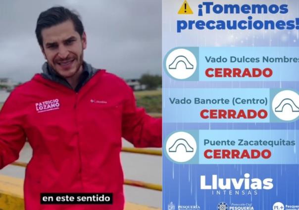 Patricio Lozano confía seguir con saldo blanco ante inundaciones en Pesquería