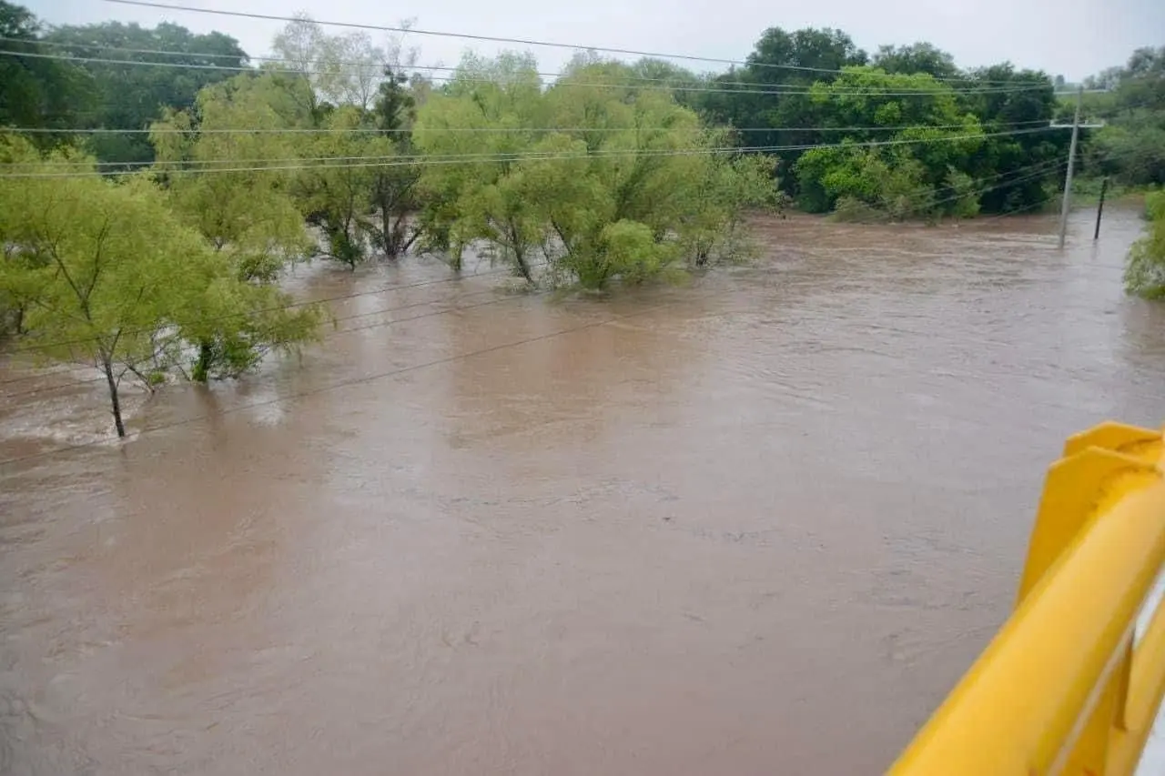 Río Corona en el municipio de Güémez, Tamaulipas. Foto: redes sociales