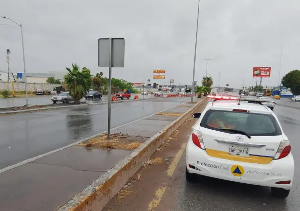 Torreón, sin afectaciones mayores en vialidades por lluvias