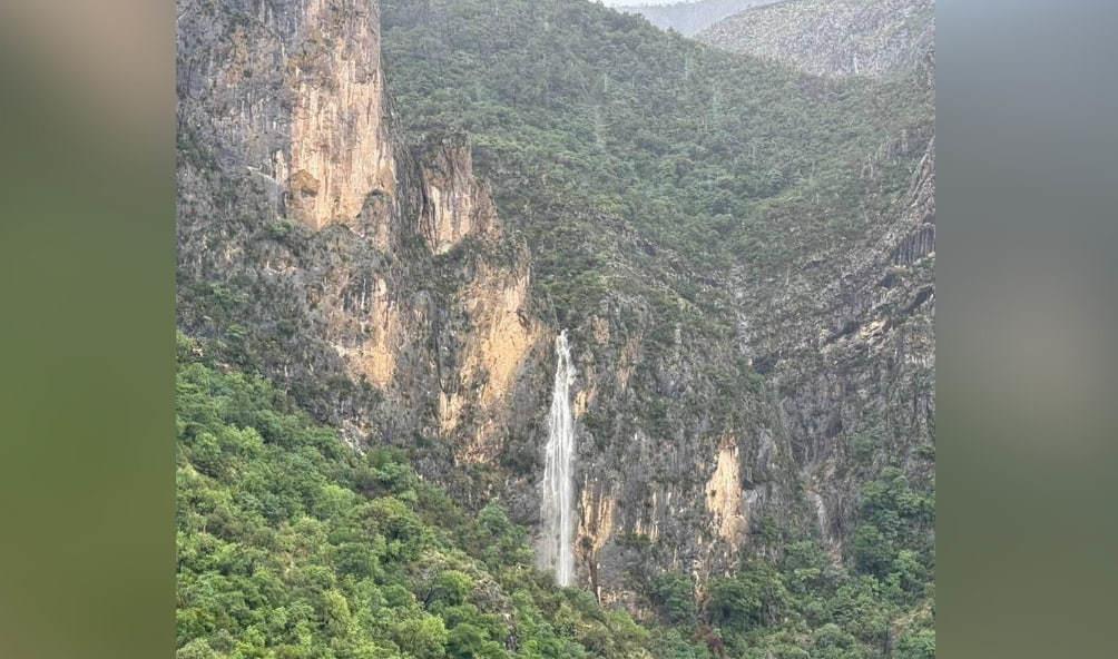 ¡Qué belleza! Resurge cascada en el Cañón de San Lorenzo