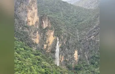 ¡Qué belleza! Resurge cascada en el Cañón de San Lorenzo