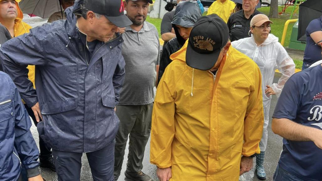 César Garza monitorea zonas de riesgo en Apodaca por lluvias