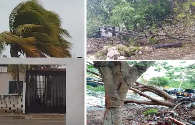 Turbonada con fuerza de tormenta tropical deja estragos en Mérida