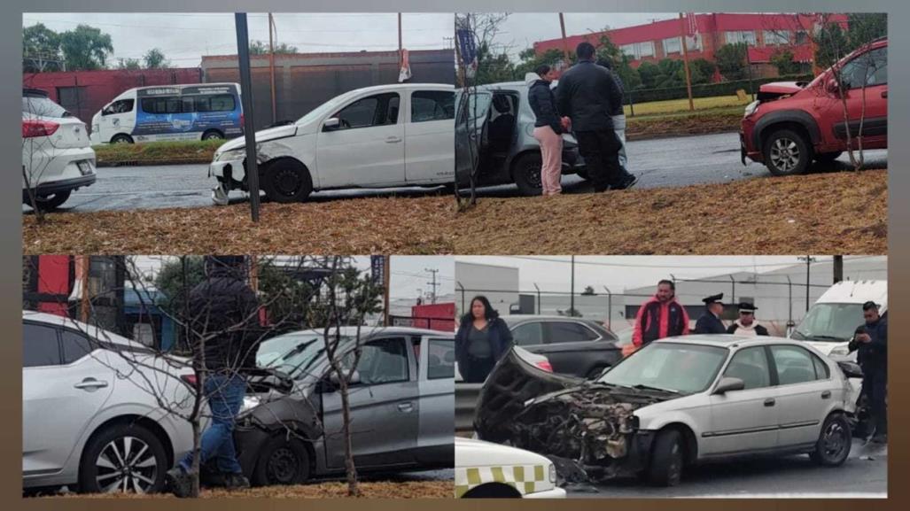 Accidentes en Valle de Toluca tras lluvia matinal