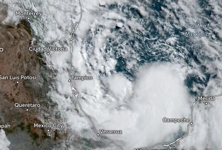 Así se ve la tormenta tropical Alberto desde el espacio