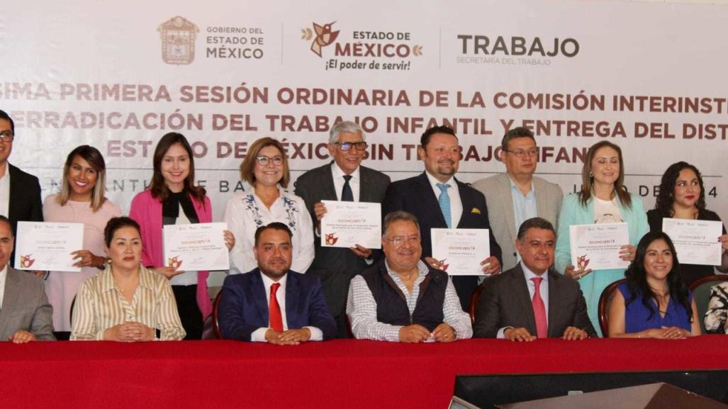 Premian a 84 centros por erradicar trabajo infantil en Edomex