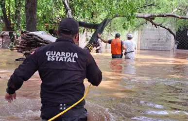 Guardia Estatal rescata a personas y animales atrapados en inundaciones por tormenta Alberto