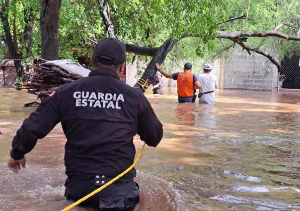 Guardia Estatal rescata a personas y animales atrapados en inundaciones por tormenta Alberto