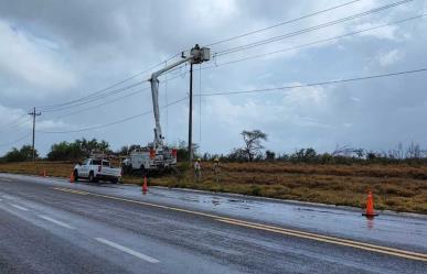 CFE logra restablecer servicio eléctrico al 80% de usuarios afectados