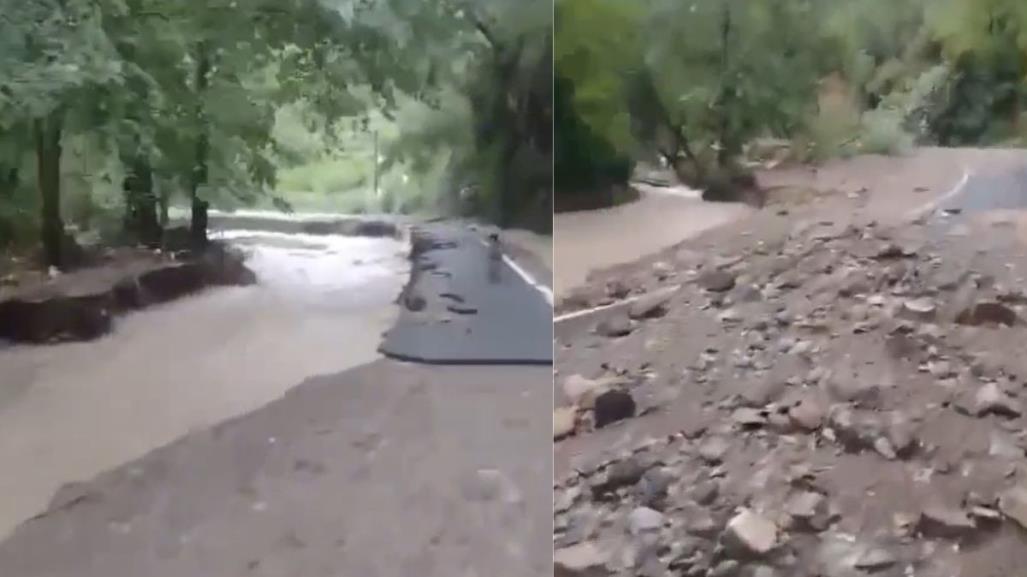 Colapso de carreteras en las comunidades San Isidro y Cilantrillo (VIDEO)