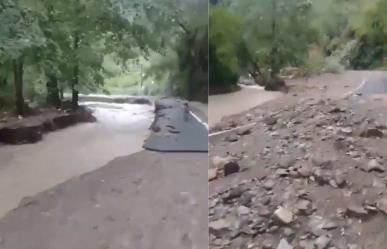 Colapso de carreteras en las comunidades San Isidro y Cilantrillo (VIDEO)