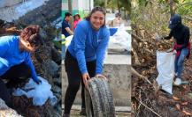 Jóvenes voluntarios le apuestan al saneamiento de playas en Yucatán