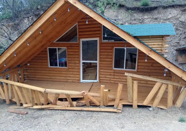 Tormenta Alberto deja daños en comunidades y cabañas de la sierra de Santiago