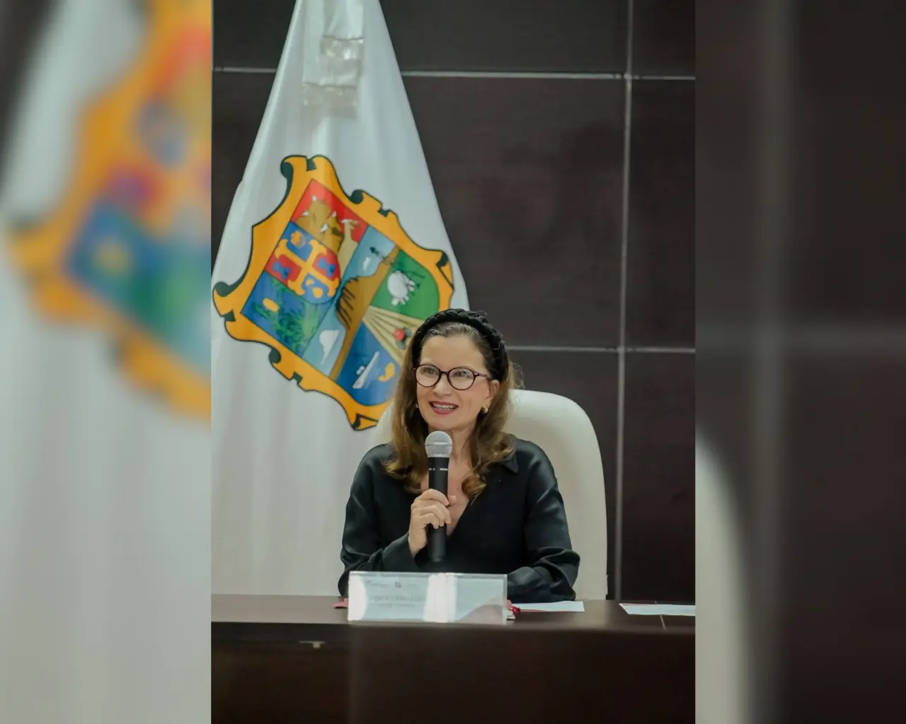 Ninfa Cantú Deándar, secretaria de Economía activó el Comité de Abasto Privado. Foto: Gobierno de Tamaulipas