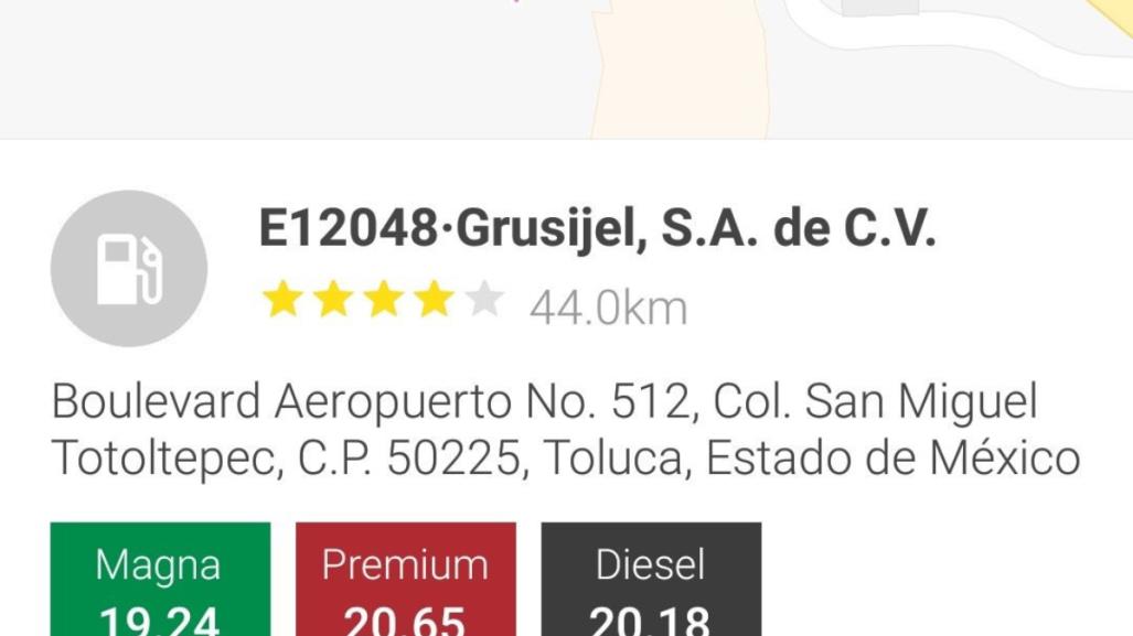 Aplicaciones par comparar el precio de la gasolina en México, Profeco